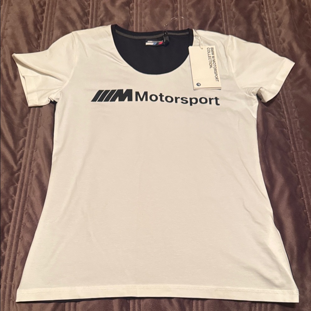 Women's White  BMW dealership T-Shirt